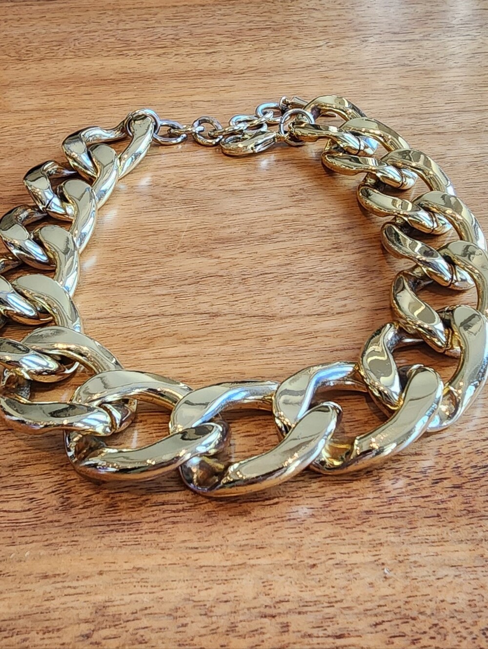 Gold Chunky Oversized Chain Link Necklace - Women Jewelry
